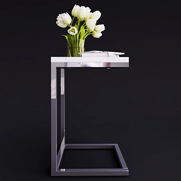 Elegant Bryn Marble C Table 3D model image 1 