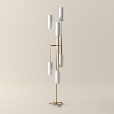 Elegant Pugil Floor Lamp 3D model image 1 