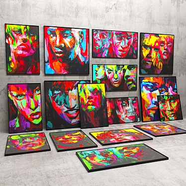 Vibrant Avant-garde Portraits by Francoise Nielly 3D model image 1 