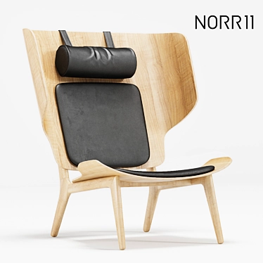 Sleek Mammoth Slim Chair 3D model image 1 