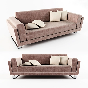 Cozy Modern Sofa 3D model image 1 