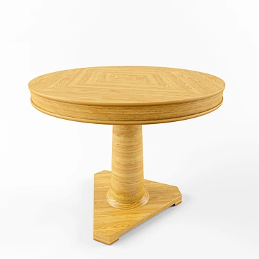 Modern Round 900 Table 3D model image 1 