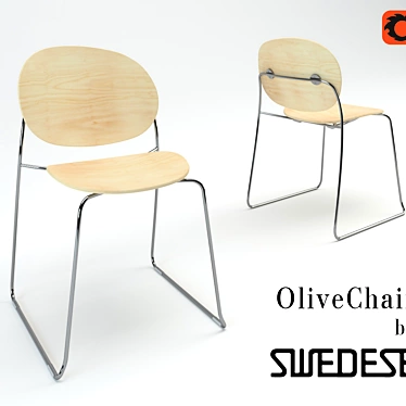 Swedese Olive Chair: Contemporary Comfort and Style 3D model image 1 