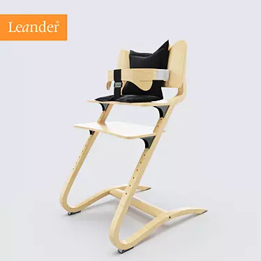 Leander Adjustable High Chair 3D model image 1 