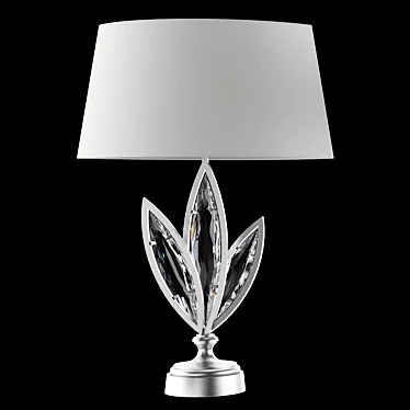 Marquise Silver Crystal Table Lamp 3D model image 1 