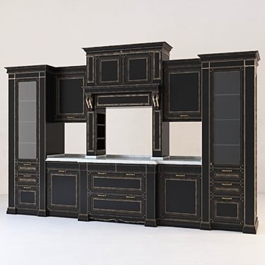  Stylish Kitchen Set for Modern Homes 3D model image 1 