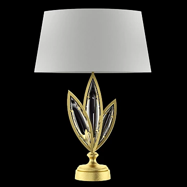 Marquise Gold Table Lamp 3D model image 1 