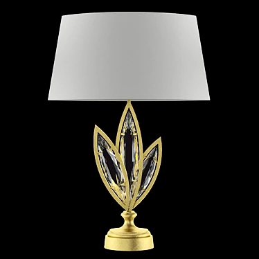 Elegant Marquise Crystal Table Lamp 3D model image 1 