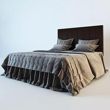 Indulgent Chocolate Bed Set 3D model image 1 