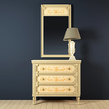 dresser and mirror DEYPU dormit 63 burdeos + reading lamp