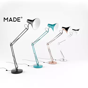 Bronx Giant Floor Lamp: Sleek and Stylish 3D model image 1 