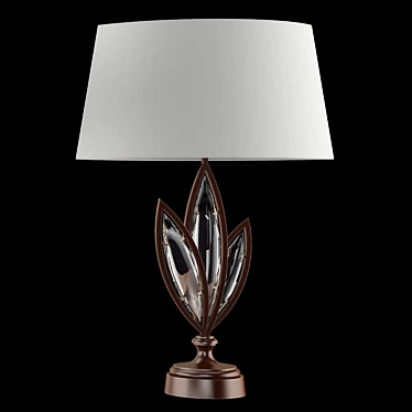 Marquise Bronze Lamp with Smoothed Crystals 3D model image 1 