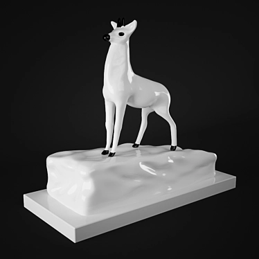 Graceful Forest Deer 3D model image 1 