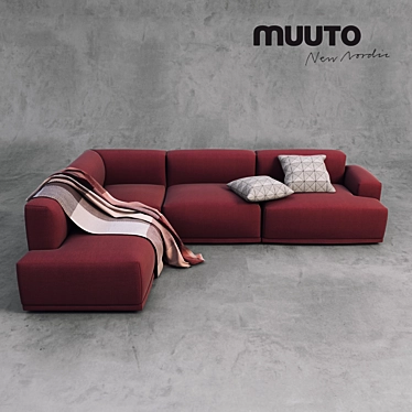 Muuto Connect Sofa & Loom Accessories 3D model image 1 