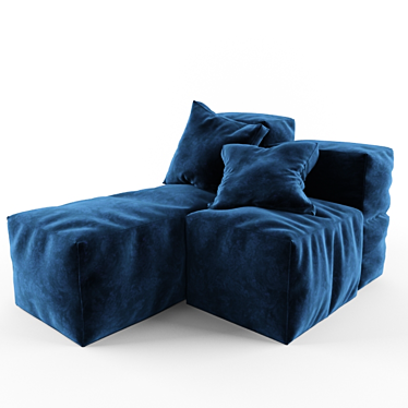 Cozy Lounge Pouf 3D model image 1 