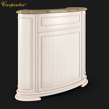 Carpenter Bar Table 1226x498x1148 3D model image 1 