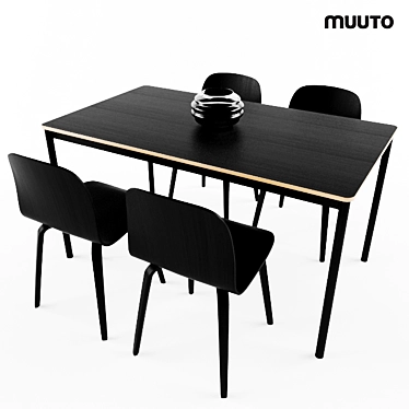 Minimalist Muuto Visu Chair 3D model image 1 