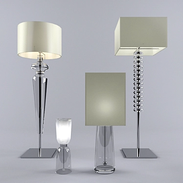 Elegant Poltrona Frau Lamps 3D model image 1 