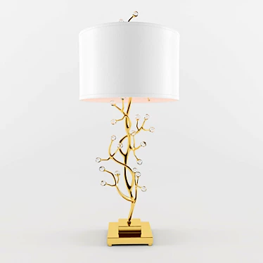 Elegant Bede Table Lamp 3D model image 1 