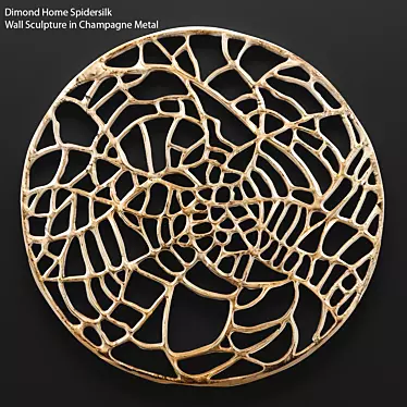 Champagne Spidersilk Wall Sculpture 3D model image 1 