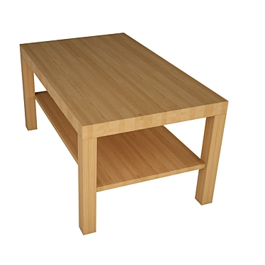 Modern Bedside Table by IKEA LAKK 3D model image 1 