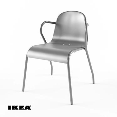 Modern Outdoor Chair: IKEA Tunholmen 3D model image 1 