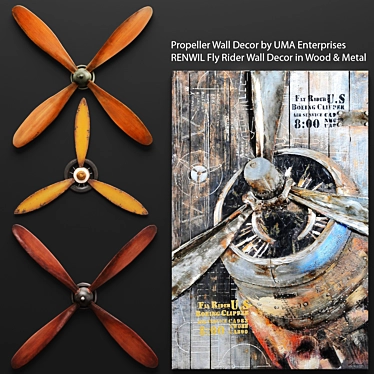 Title: Dynamic Duo: UMA Enterprises Propellers and RENWIL Art 3D model image 1 