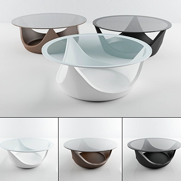 Bonaldo Arvo Coffee Table: Modern Elegance 3D model image 1 