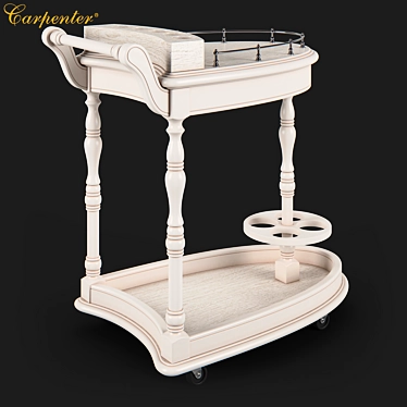 Title: Carpenter 230 Dining Cart 3D model image 1 