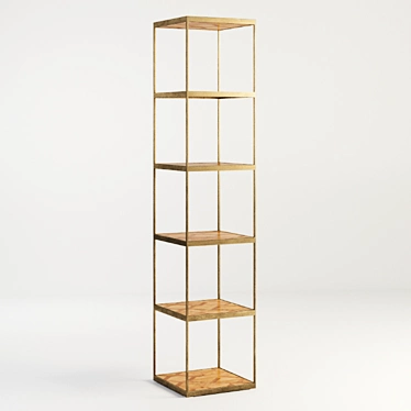 Gramercy Landford Bookshelf: Stylish, Functional Storage 3D model image 1 