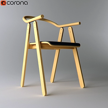 Redo Toon Chair: Stylish and Comfortable 3D model image 1 