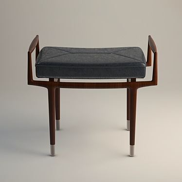 Friso: Sculptural Asian-Inspired Bench 3D model image 1 