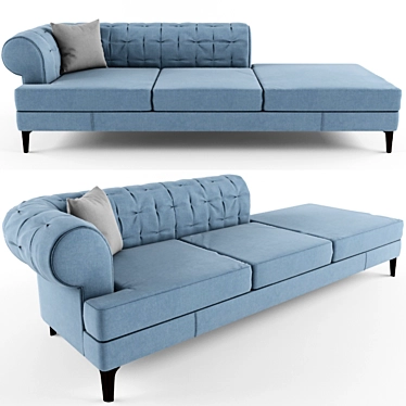 Elegant MANTO' Sofa 3D model image 1 