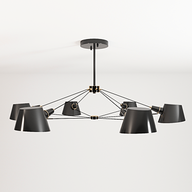 Elegant Favourite Eimer 512 Chandelier 3D model image 1 