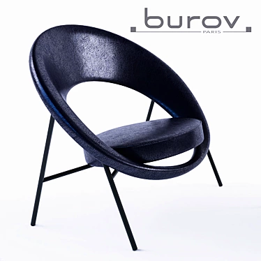 Saturne 44 Armchair by Burov - Stylish Comfort for Your Space 3D model image 1 