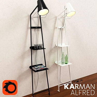 Modern Metal Floor Lamp: ALFRED by Karman 3D model image 1 