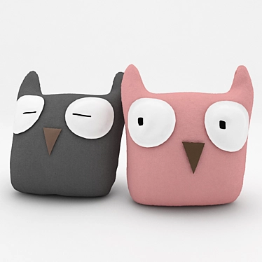 Plush Toy Pillows 3D model image 1 