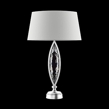Marquise Silver Crystal Table Lamp 3D model image 1 
