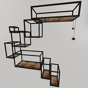 Decorative Shelves 3D model image 1 