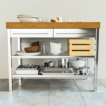 Rimforsa Worktable: Versatile and Stylish 3D model image 1 