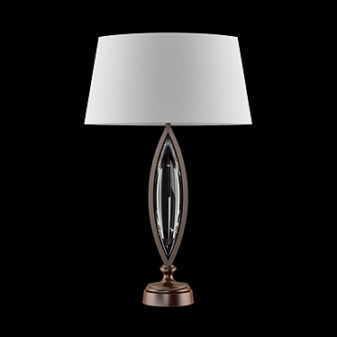 Elegant Marquise Crystal Table Lamp 3D model image 1 