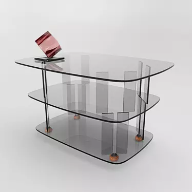 Sleek Glass Table 3D model image 1 