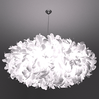 Translucent Feather Lamp 3D model image 1 
