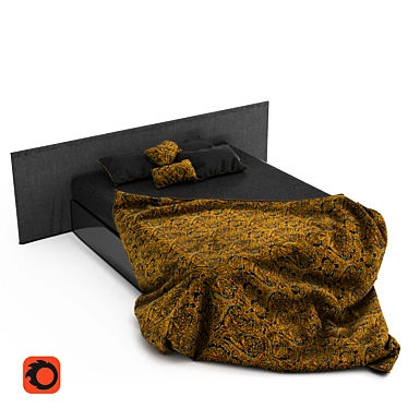 Elegance in a Bed 3D model image 1 
