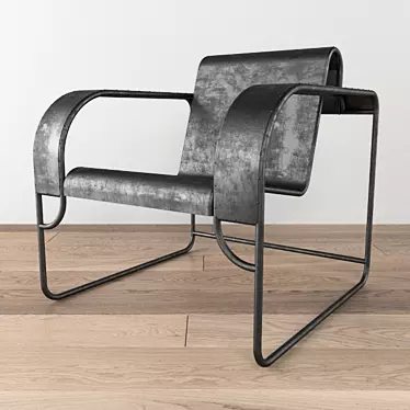 Resilient 1930s Tubular Chair 3D model image 1 