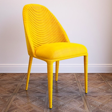 Modrest Brooke Modern Yellow Fabric Dining Chair