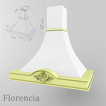 Elegant Forest Florencia Vanity 3D model image 1 