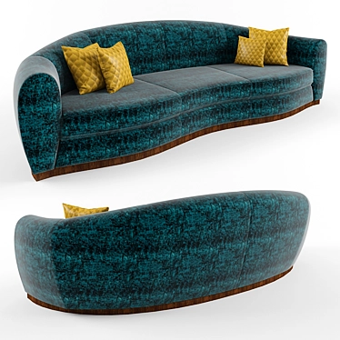Elegant Comfort Sofa 3D model image 1 