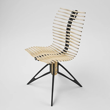 ErgoSpine Chair: Perfect Posture 3D model image 1 