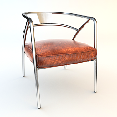 Industrial Loft Armchair 3D model image 1 